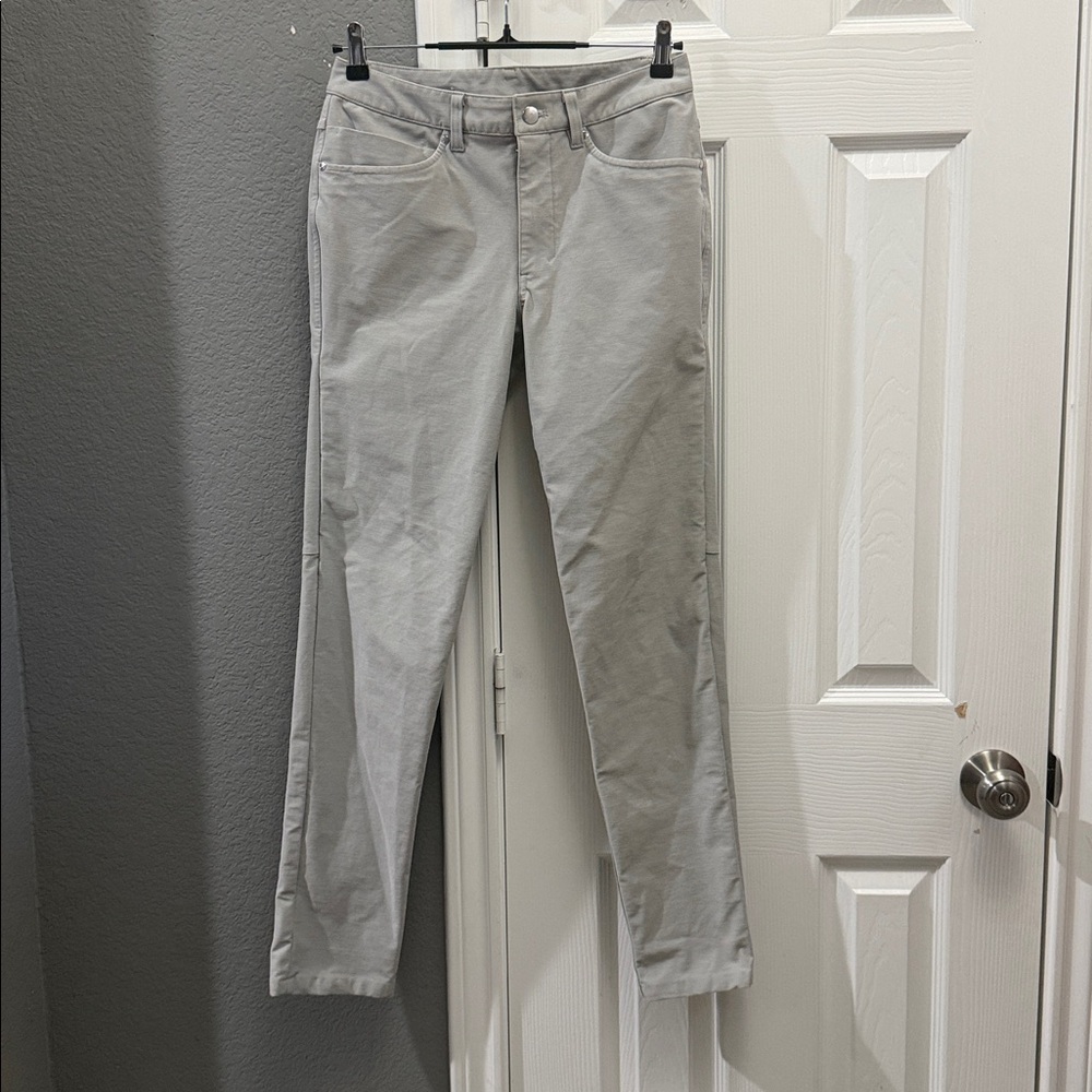 Lululemon ABC slim fit 5 pocket pants utilitech men’s size 28 seal grey - Picture 3 of 7